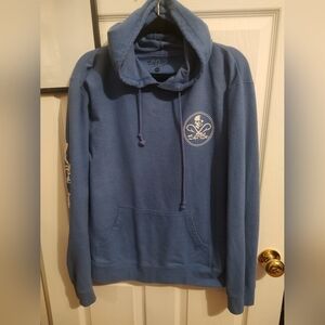 Salt Life Blue Hoodie with Skull Emblem